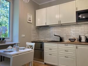 Kuchyňa alebo kuchynka v ubytovaní Apartment BB II nad Deptakiem
