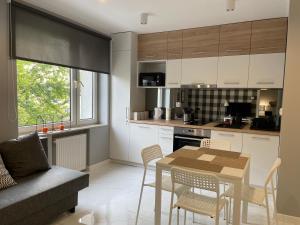 Kuchyňa alebo kuchynka v ubytovaní Apartament AMSTERDAM