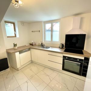 Η κουζίνα ή μικρή κουζίνα στο "Au bord du lac" WIFI PARKING Lake View +6 φωτογραφίες