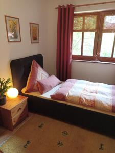 Postel nebo postele na pokoji v ubytování Ferienwohnung an der Elbe