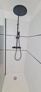 łazienka z prysznicem. w obiekcie Grande Maison dans le Bourg de Nevez + jardin w mieście Névez +8 zdjęć