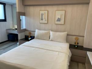 Letto o letti in una camera di 微光宿 LIGHt