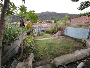 Uma vista da montanha tirada da hospedagem domiciliar 