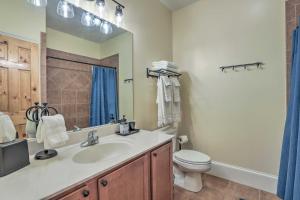 a bathroom with a sink and a toilet at R Dawg House Walking distance to Everything Athens in Athens