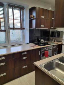 Kuchyňa alebo kuchynka v ubytovaní Apartament Mieszkanie w Helu
