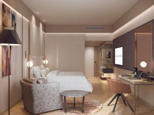 Vivanta Vijayawada, MG Road客房内的一张或多张床位
