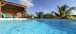 Bazén v ubytování Villa COSAROE 6-14 pers Piscine et superbe vue mer PANORAMIQUE nebo v jeho okolí