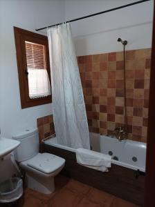 Koupelna v ubytování La Casa de los Gatos