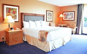 Ένα ή περισσότερα κρεβάτια σε δωμάτιο στο Laughlin River Lodge