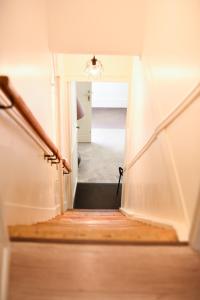 a view of a staircase in a house at Champagne Philippe Martin in CumiÃ¨res