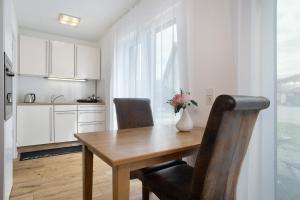 Kuchyň nebo kuchyňský kout v ubytování Apartment Landzeit