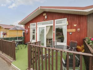 Bygningen som feriehuset ligger i