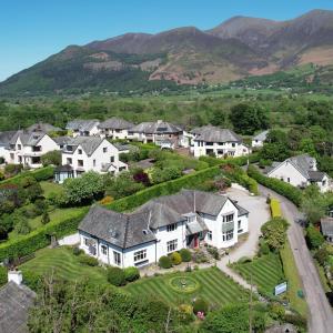 an aerial view of a house at Dalegarth Guesthouse Portinscale in Keswick