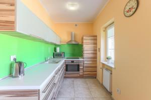 Kuchyň nebo kuchyňský kout v ubytování Apartament Gdańsk Stare Miasto przy Neptunie