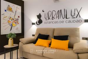 A seating area at Urbanlux Olimpia Sleep & Park