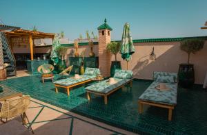 Balkón nebo terasa v ubytování Riad Ksar Al Amal & Spa