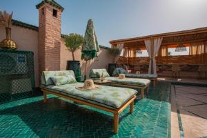 Posezení v ubytování Riad Ksar Al Amal & Spa