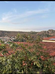 迪亞曼蒂納的住宿－Casa Ouro no centro de Diamantina，从房屋屋顶上可欣赏到城市美景