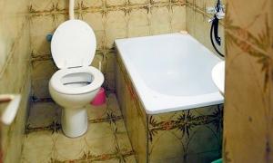 a small bathroom with a toilet and a sink at Apartments by the sea Ivan Dolac, Hvar - 18100 in Jelsa