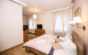 Posteľ alebo postele v izbe v ubytovaní Hotel Džbán