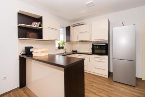 Kuchyň nebo kuchyňský kout v ubytování Apartments Luka i Toni