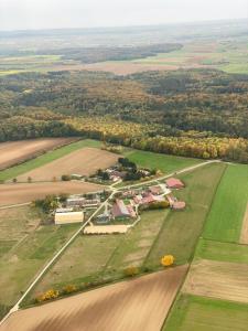 Letecký snímek ubytování Ferienwohnung Sattelkammer