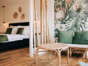 Ліжко або ліжка в номері Hotel Krone Thun