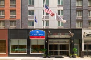 a view of the front of a cupertino suites hotel at Candlewood Suites NYC -Times Square, an IHG Hotel in New York