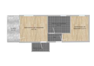 The floor plan of Dorf(er)leben Ferienwohnung im Kleinwalsertal