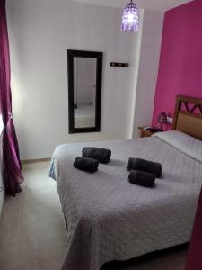 Postel nebo postele na pokoji v ubytování Casa Galarón
