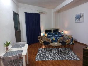 Istumisnurk majutusasutuses Hello Guest House