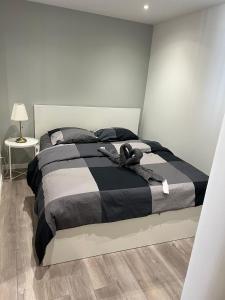 Una cama o camas en una habitación de App 1 Mulhouse centre , 6 personnes