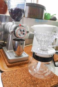 a food processor sitting on top of a counter at Vacation House ROMAN in Noboribetsu