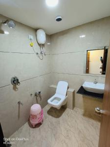 Koupelna v ubytování Hotel Asopalav