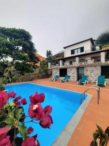 a view of the swimming pool of a villa at Casa Gama in Ribeira Brava