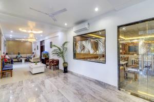 Posezení v ubytování Hotel Anand Villa