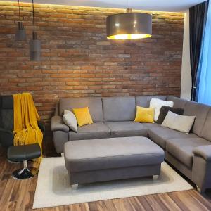 A seating area at Jégmadár Apartman