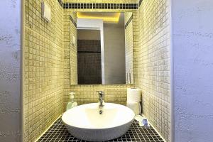 
A bathroom at Vila Etna
