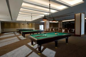 Biliár nebo kulečník v ubytování ALUSSO THERMAL HOTEL SPA