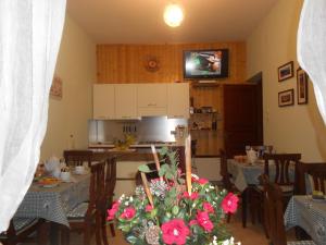 Kuchyň nebo kuchyňský kout v ubytování B&B La Quercia