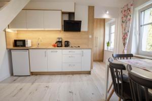 Kuchyň nebo kuchyňský kout v ubytování Apartament Petunia + 5 fotografií