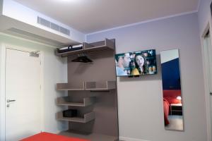TV a/nebo společenská místnost v ubytování B&B Lough