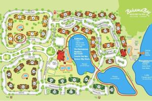un mapa del complejo Disney Animal Kings en Hidden Oasis near Orlando, Disney, etc., en Kissimmee