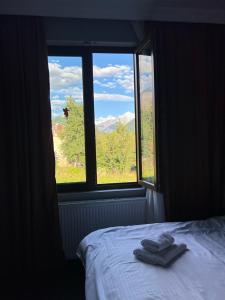 Postel nebo postele na pokoji v ubytování Monte Bianco