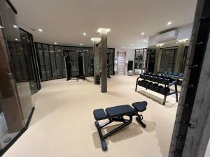 The fitness centre and/or fitness facilities at Cozy apartment with pools in Palm Mar