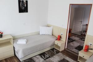 Postel nebo postele na pokoji v ubytování VILA ONIX