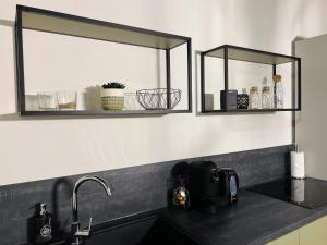 Kuchyňa alebo kuchynka v ubytovaní Loft atypique Dunkerque Centre