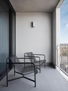 Balkón nebo terasa v ubytování Burbury Hotel