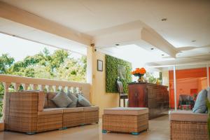 Istumisnurk majutusasutuses Hotel Condesa