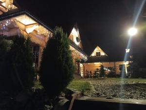 Vonkajšia záhrada v ubytovaní Siumno Chatka domki z ruską balią
